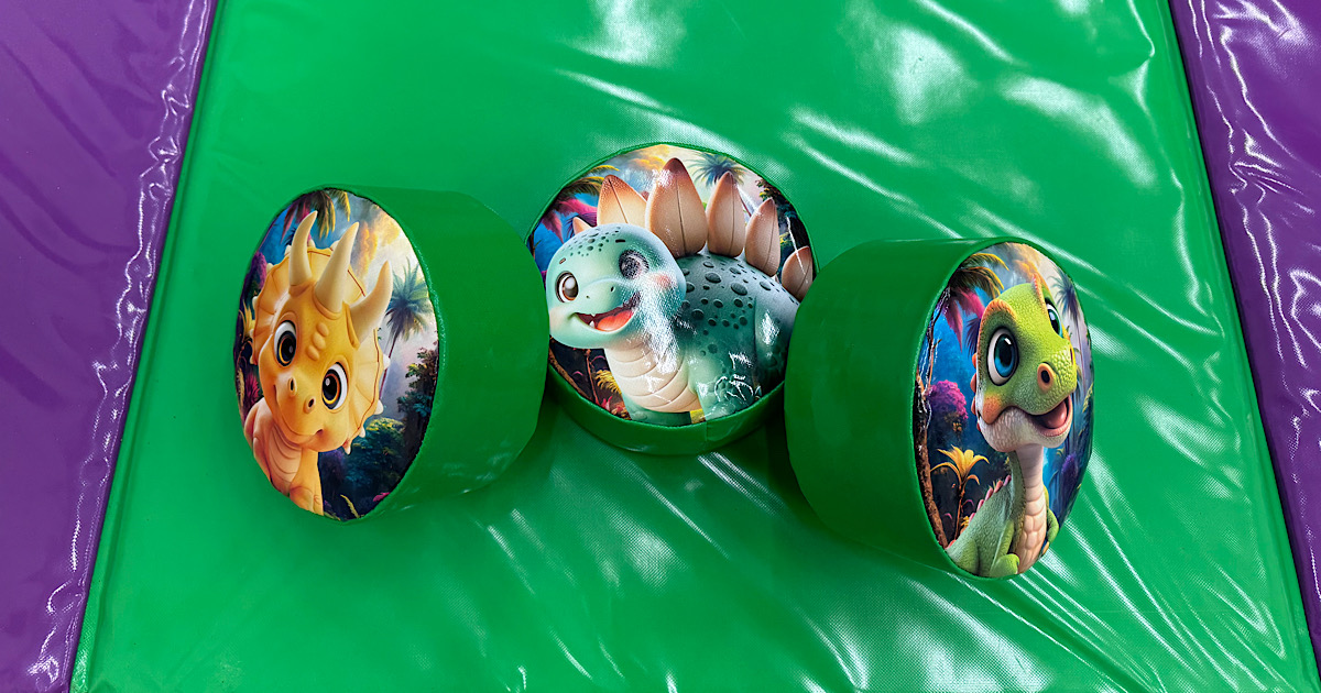 Dinosaur Soft Play Setup with Mats at Staynor Hall Selby