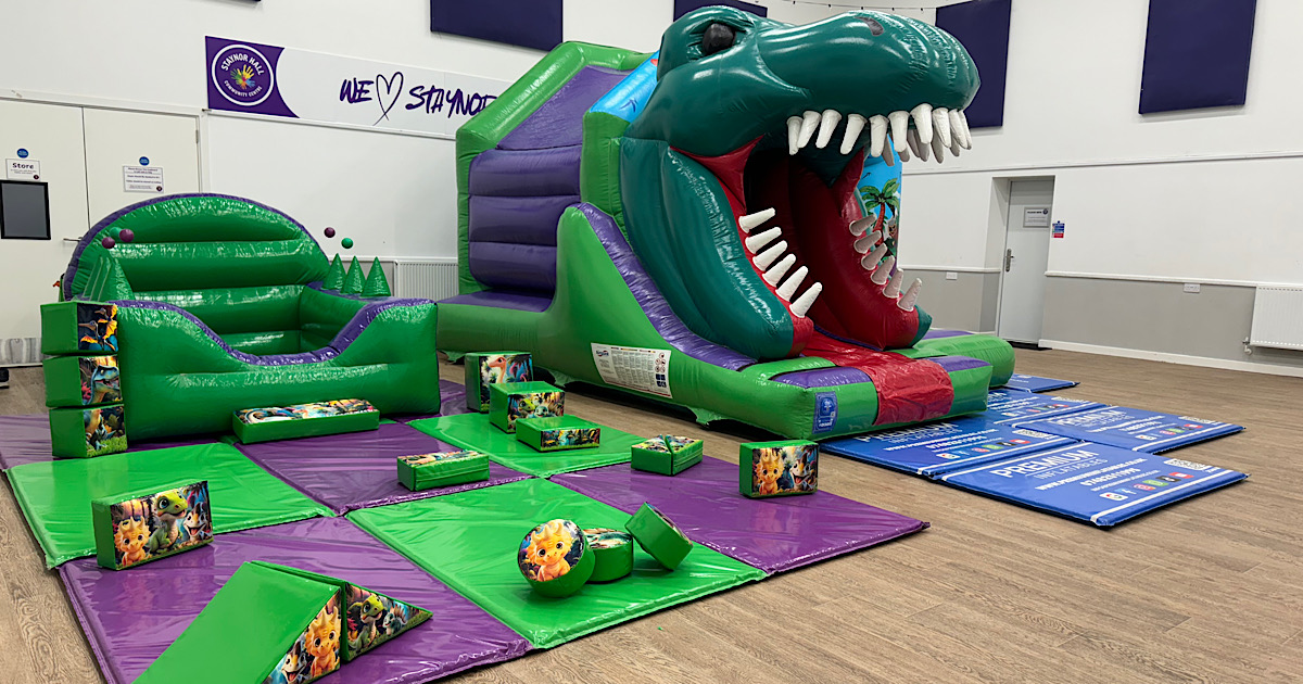 3D Dinosaur Bounce N Slide and Soft Play Party at Staynor Hall Selby